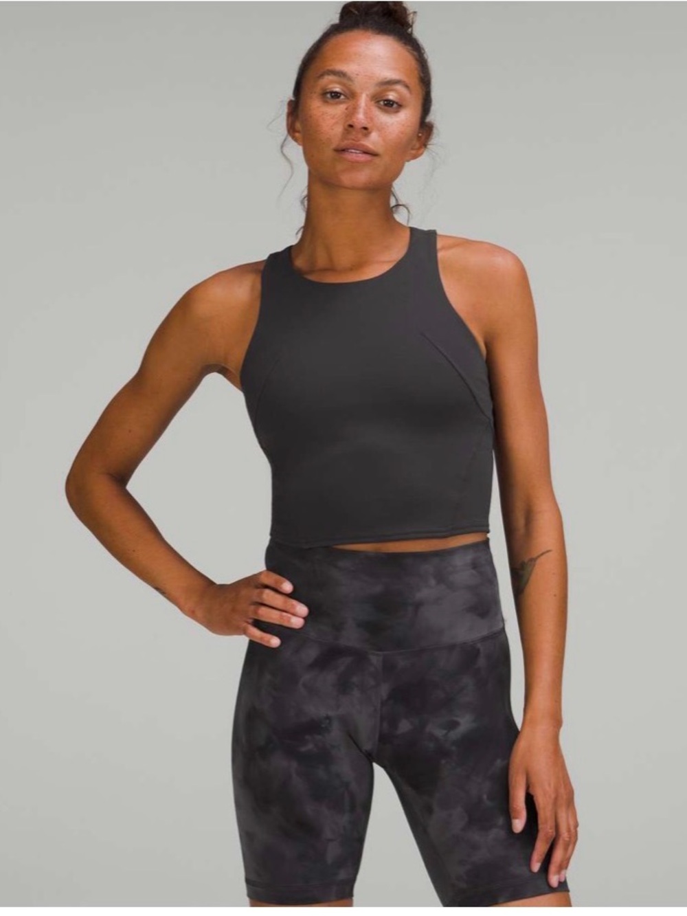 Lululemon Invigorate Training Tank Top-Graphite Grey-10